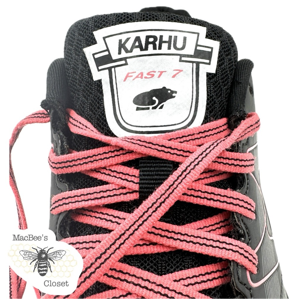 KARHU Fast 7 MRE Womens Running Athletic Shoes Black Gray Coral Size 10.5 - Picture 16 of 16